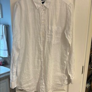 GAP White Blouse Classic Top